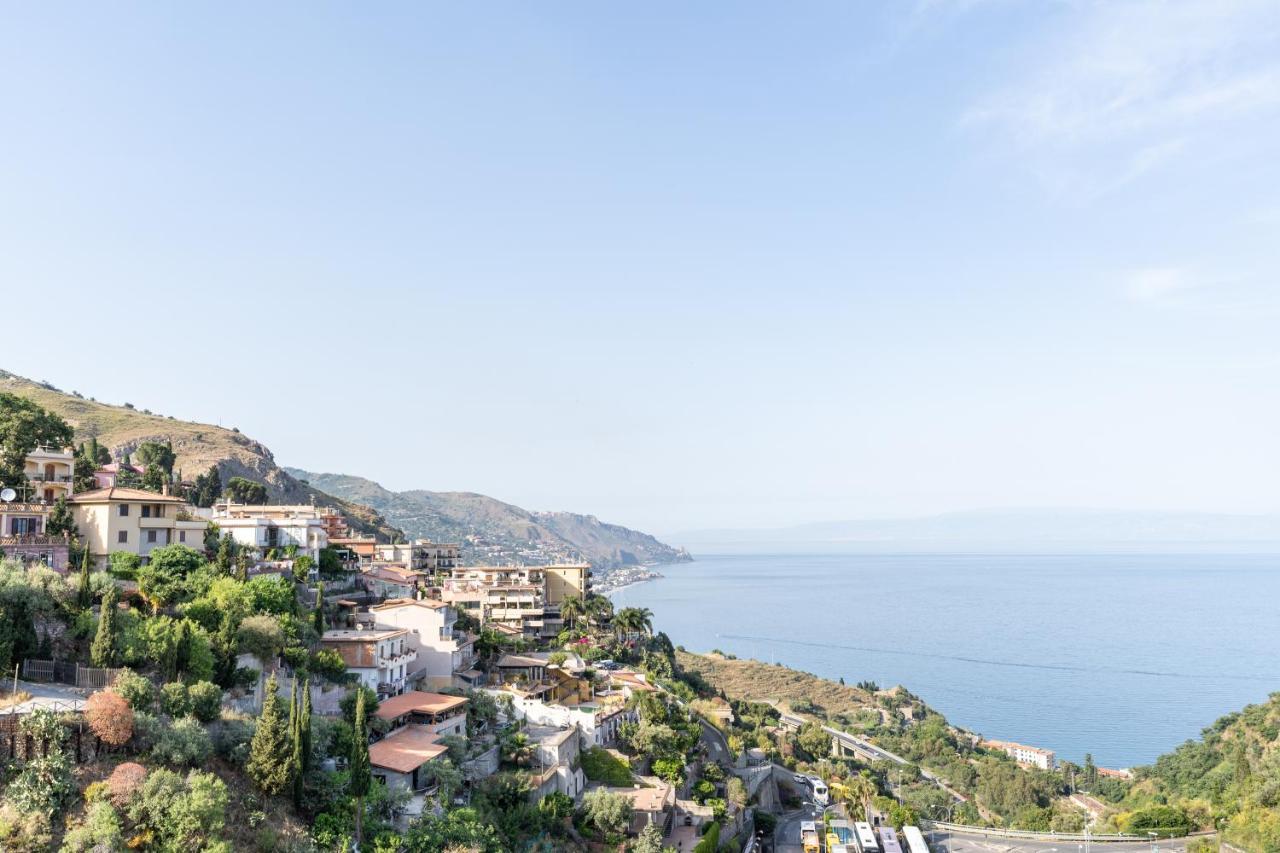 Calipso Big Apt With Sea View, Parking & Pool Taormina Exterior foto